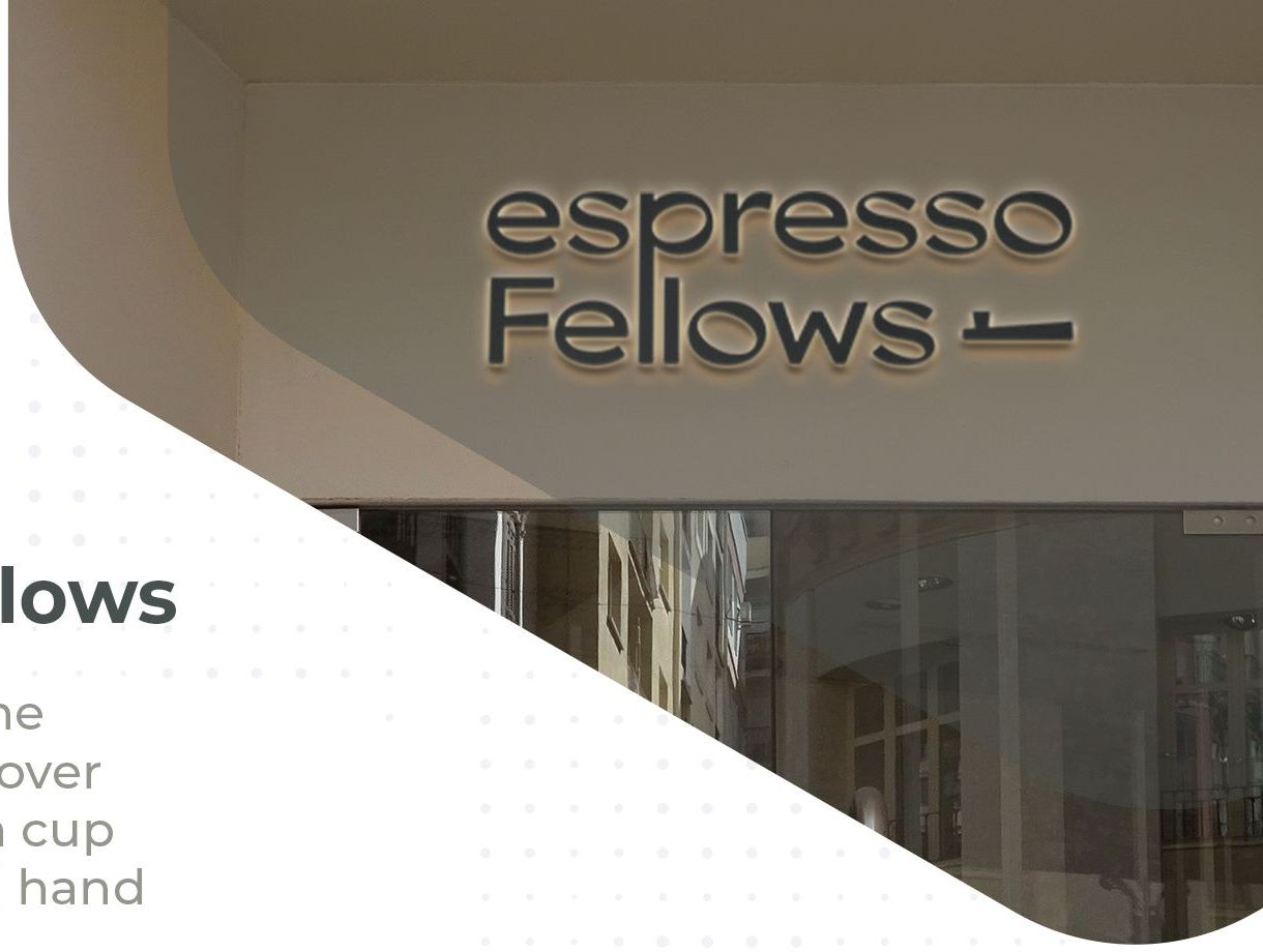Espresso Fellows storefront sign